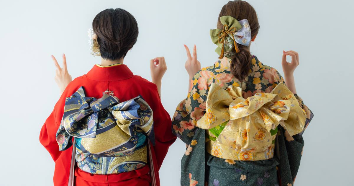 成人式の帯結び