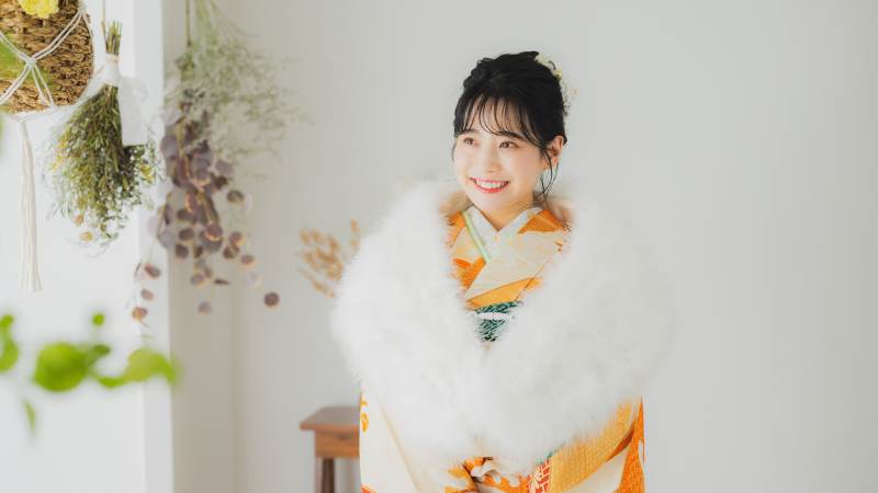 振袖着用時のファーショール